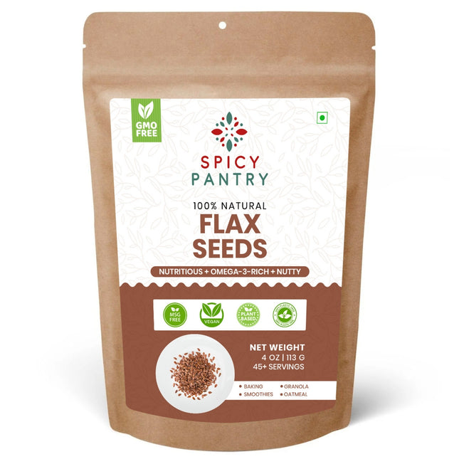 Flax Seeds, Whole, All-Natural, Non-GMO, Gluten-Friendly, Ideal for Baking, Smoothies, Toppings