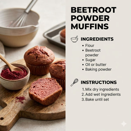 Beet Root Powder – Finely Ground, Non-GMO, Rich Color, Ideal for Tea, Smoothies, Baking & Culinary Uses, Bulk Superfood