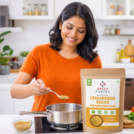 Fenugreek Seeds – All-Natural, GMO-Free, Perfect for Cooking, Spice Blends & Herbal Remedies