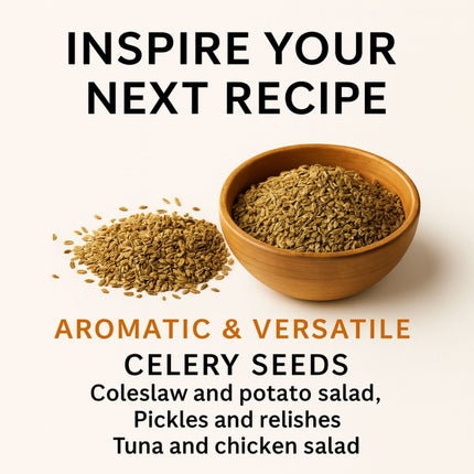 Celery Seeds – All-Natural, GMO-Free, Perfect for Pickling, Salads, and Spice Blends